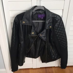 Madden Girl brand faux leather black jacket